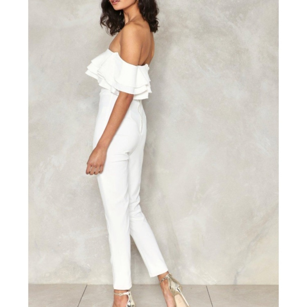Nasty Gal Fess Up Ruffle Jumpsuit
